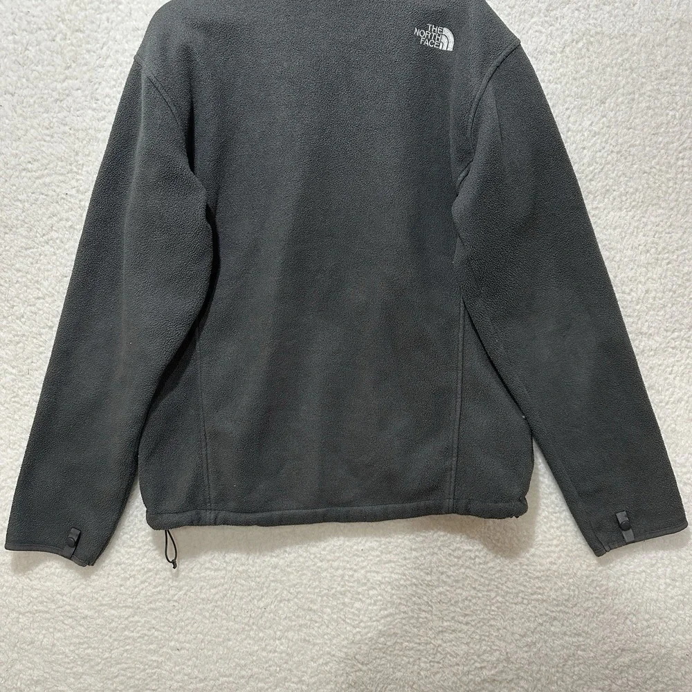 The North Face Polartec Men's Size L Gray Fleece Full Zip Hiking Outdoors Jacket